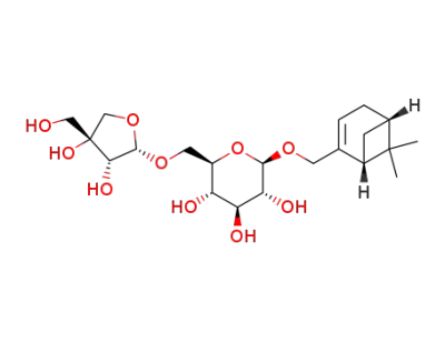 (1R)-6,6-dimethylbicyclo[3.1.1]hept-2-ene-2-methanol-10-O-α-D-apiofuranosyl-(1→6)-β-D-glucopyranoside